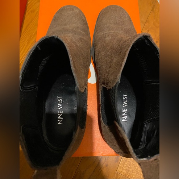 Nine West Brown Suede Ankle Boots - Picture 5 of 5